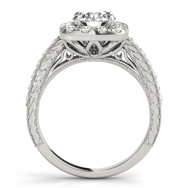 Halo Engagement Ring (Round Center) - alt view