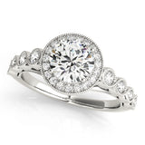 Round Halo Engagement Ring