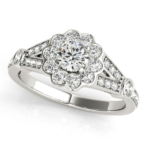 Round Halo Engagement Ring