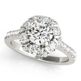 Halo Engagement Ring (Round Center)