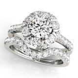 Halo Engagement Ring (Round Center) - alt view