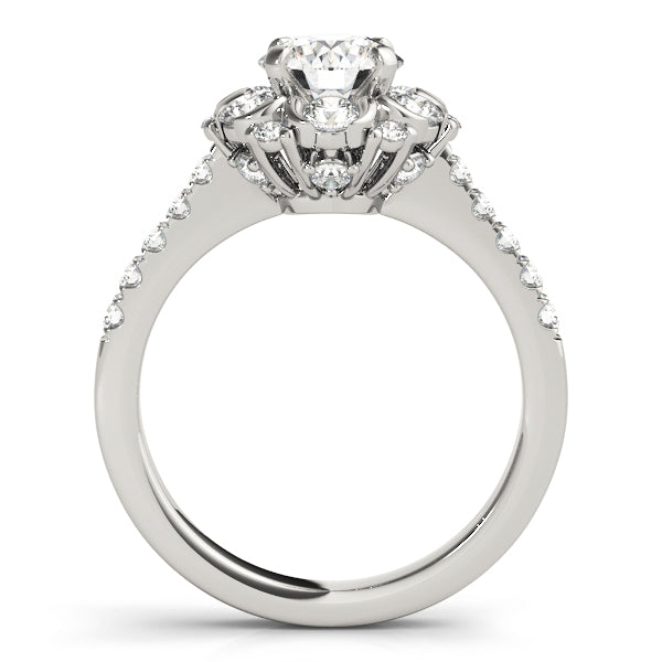 Halo Engagement Ring (Round Center) - alt view