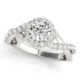 Round With Fixed Head Engagement Ring
