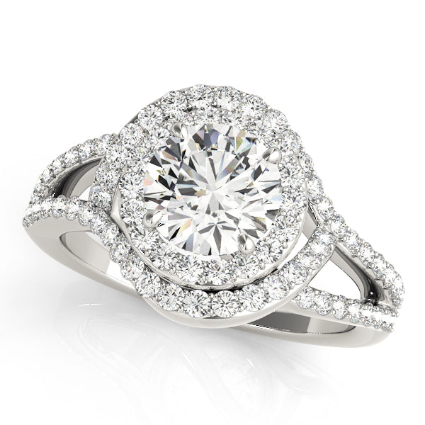 Round Halo Engagement Ring