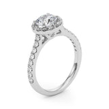 Halo Engagement Ring (Round Center) - alt view