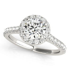 Halo Engagement Ring (Round Center)