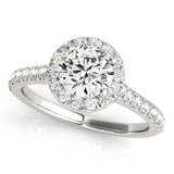Halo Engagement Ring (Round Center)