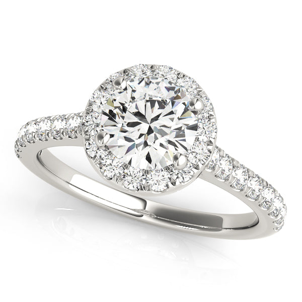 Halo Engagement Ring (Round Center)