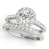 Halo Engagement Ring (Round Center) - alt view