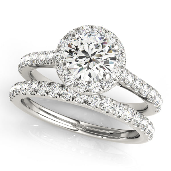 Halo Engagement Ring (Round Center) - alt view