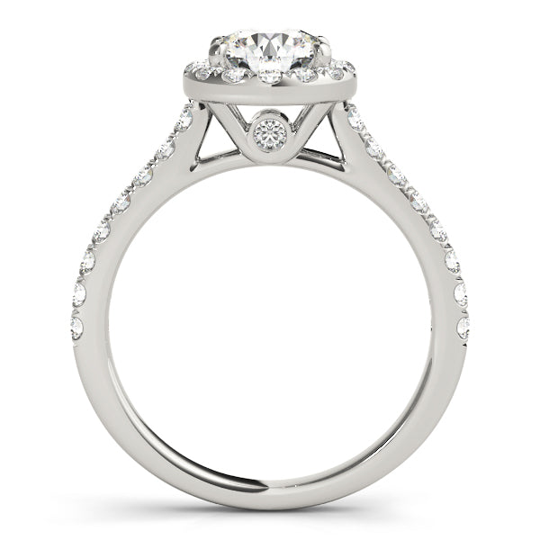 Halo Engagement Ring (Round Center) - alt view
