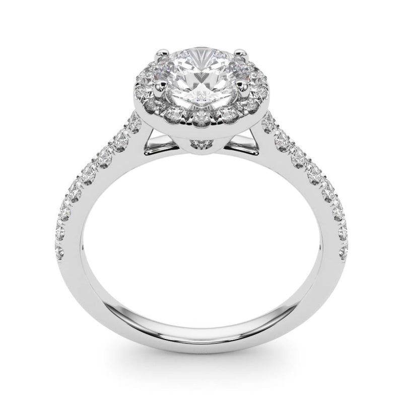Halo Engagement Ring (Round Center) - alt view