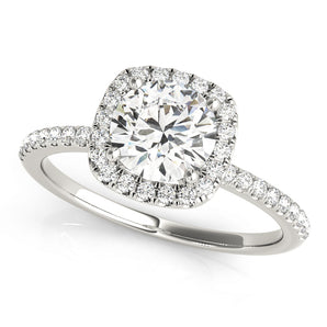 Halo Engagement Ring (Round Center)