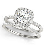 Halo Engagement Ring (Round Center) - alt view