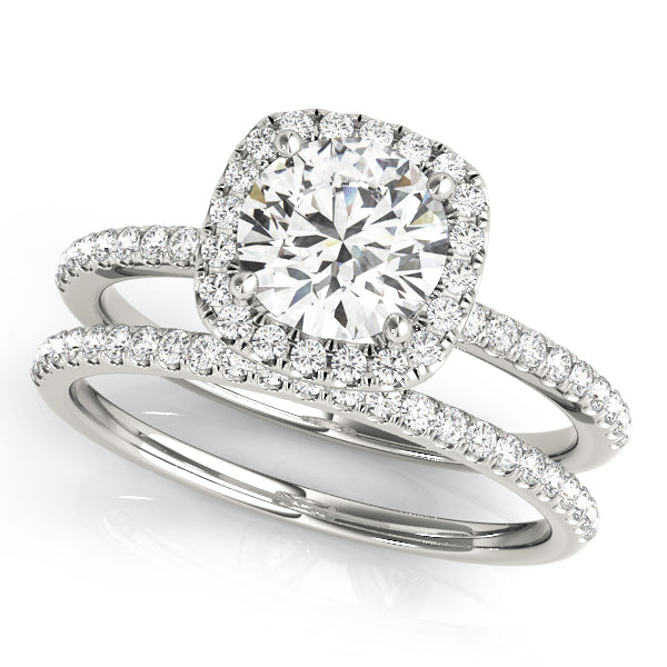 Halo Engagement Ring (Round Center) - alt view