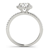 Halo Engagement Ring (Round Center) - alt view
