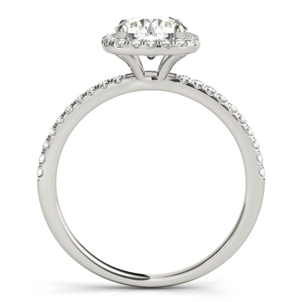 Halo Engagement Ring (Round Center) - alt view