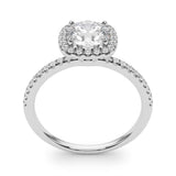 Halo Engagement Ring (Round Center) - alt view