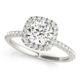 Halo Engagement Ring (Round Center)