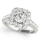 Round Halo Engagement Ring