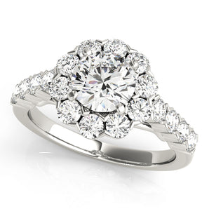 Round Halo Engagement Ring