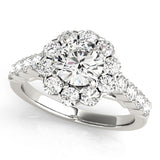 Round Halo Engagement Ring