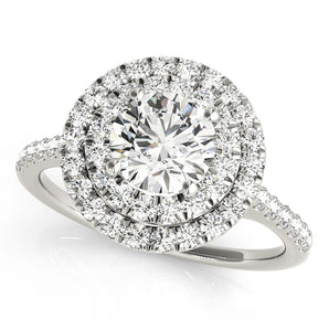 Round Halo Engagement Ring