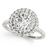 Round Halo Engagement Ring