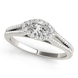 Marquise Halo Engagement Ring (50902-E)