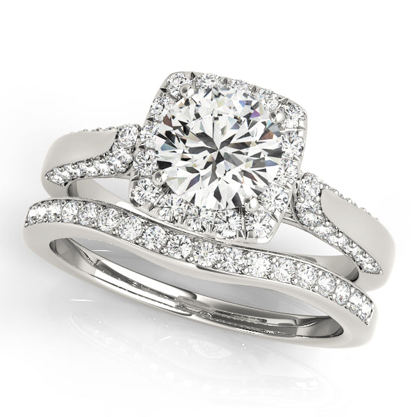 Halo Engagement Ring (Round Center) - alt view