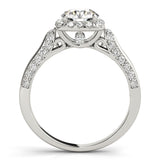 Halo Engagement Ring (Round Center) - alt view