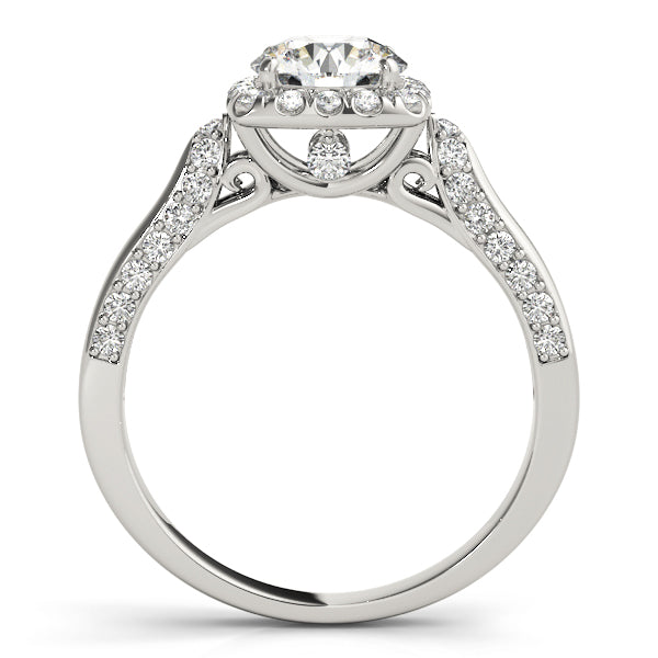 Halo Engagement Ring (Round Center) - alt view