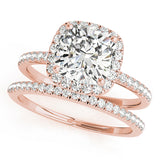 Halo Square & Cushion Engagement Ring (50906-E-5)