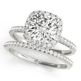 Halo Square & Cushion Engagement Ring (50906-E-5)
