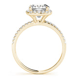 Halo Square & Engagement Ring (Cushion Center) - alt view