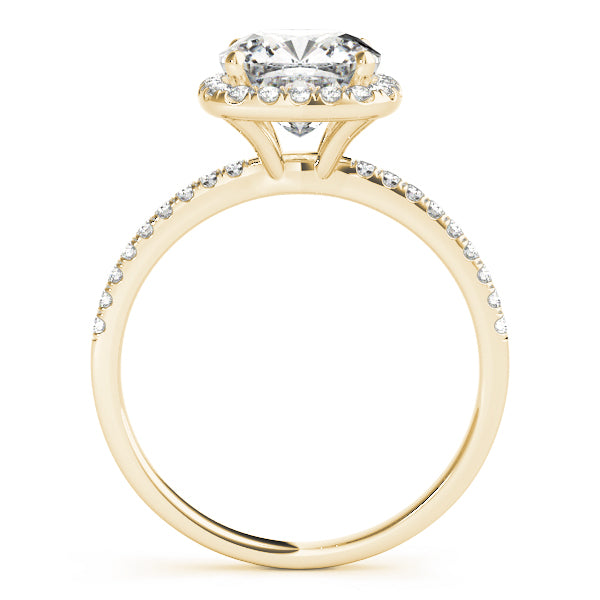 Halo Square & Engagement Ring (Cushion Center) - alt view