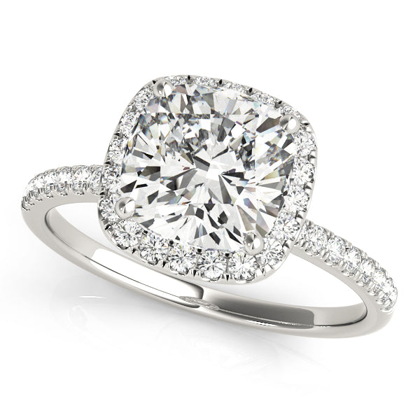 Halo Square & Cushion Engagement Ring (50906-E-6)