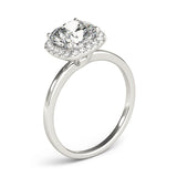 Halo Square & Cushion Engagement Ring (50907-E-6)