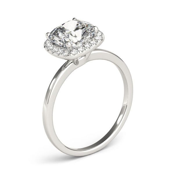Halo Square & Cushion Engagement Ring (50907-E-6)