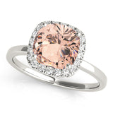Halo Square & Cushion Engagement Ring (50907-E-5)