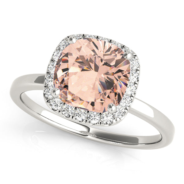Halo Square & Cushion Engagement Ring (50907-E-5)