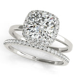 Halo Square & Cushion Engagement Ring (50907-E-6)