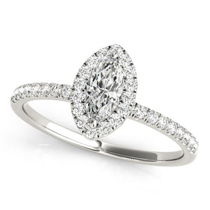 Marquise Halo Engagement Ring (50908-E)