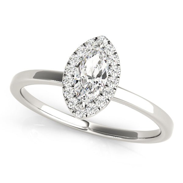 Marquise Halo Engagement Ring (50909-E)