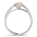 Halo Oval Engagement Ring (50916-E)