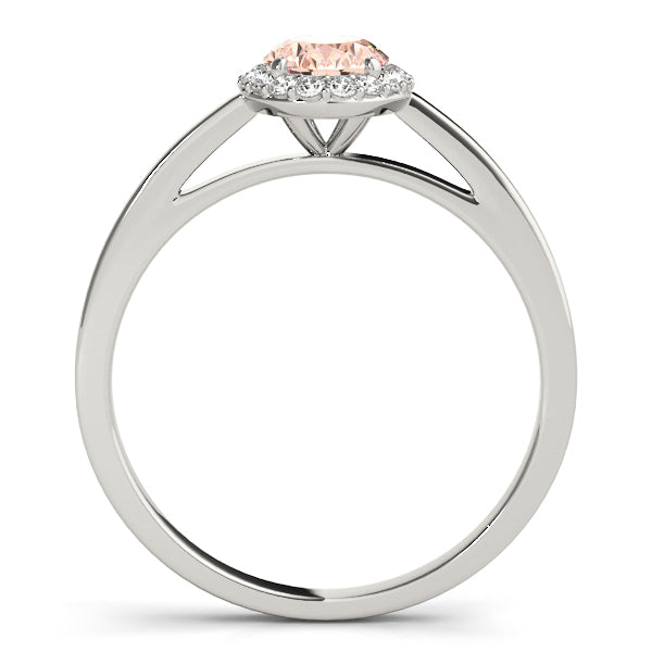 Halo Oval Engagement Ring (50916-E)