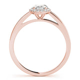 Halo Oval Engagement Ring (50916-E)