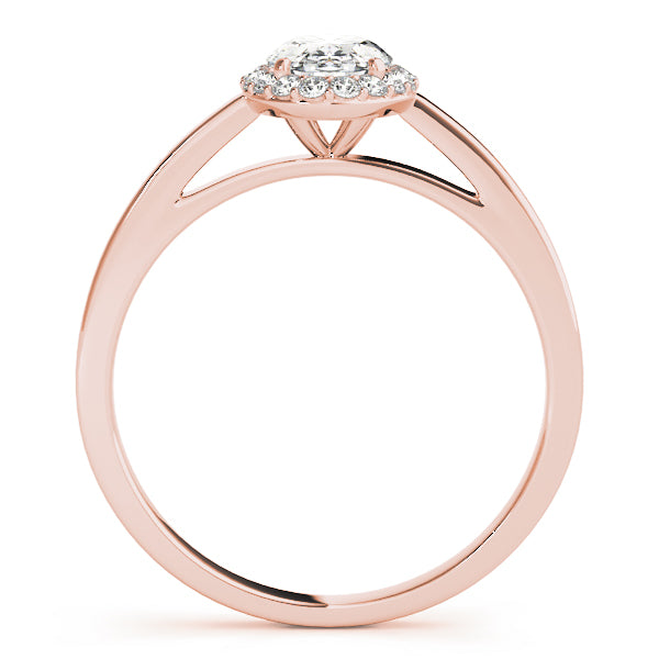 Halo Oval Engagement Ring (50916-E)