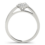 Halo Oval Engagement Ring (50916-E)