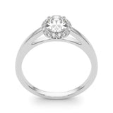 Halo Oval Engagement Ring (50916-E)